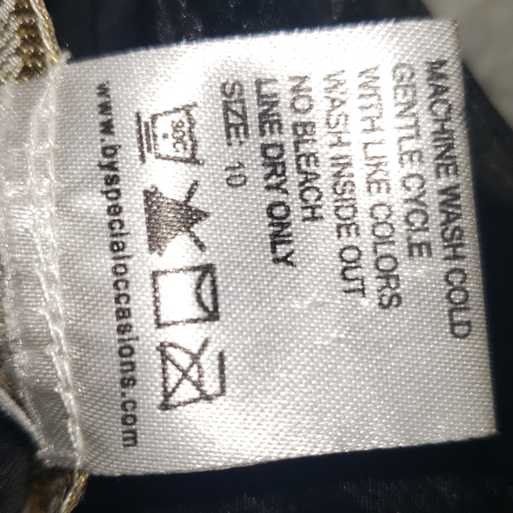 Girls size 10 fancy black dress - Picture 2 of 6